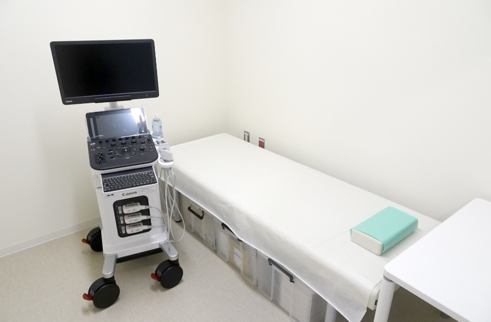 長岡病院の超音波検査の画像
